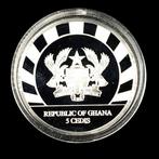 Ghana. Silver Proof .999 1 OZ. 5 Cedis (Lunar Skulls - Year