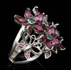 Zilver, Sieraad Jardin Secret (Smaragd & Granaat): Vrede