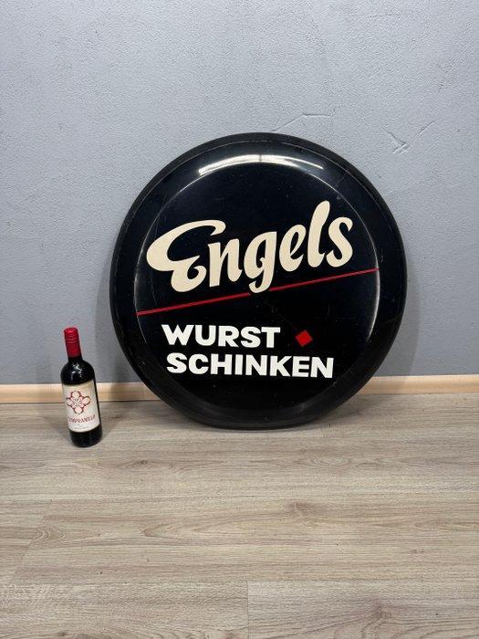 Engels Wurst Schinken Reclamebord - Reclamebord - kunststof, Antiquités & Art, Antiquités | Assiettes décoratives & Carrelages
