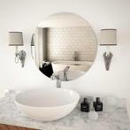 vidaXL Wandspiegel rond 60 cm glas, Verzenden, Nieuw