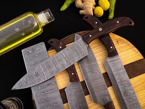 Keukenmes - Kitchen knife set - Keukenmessen set voor, Antiek en Kunst, Antiek | Keukengerei