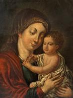 Europese School (XVII) - Madonna met kind Jézus, Antiquités & Art