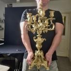 Kaarsenhouder (2) - Verguld brons - Bronzen kandelaars, Antiek en Kunst
