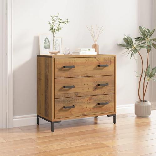 vidaXL Commode 75x35x70 cm Bois de pin massif, Maison & Meubles, Armoires | Autre, Neuf, Envoi