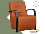 Leren fauteuil Magnificent - Hermes Cognac (cognac/oranje), Huis en Inrichting, Fauteuils, Nieuw, Ophalen of Verzenden, 50 tot 75 cm