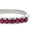 Ring - 18 karaat Witgoud - 0.24ct. tw. Robijn, Nieuw