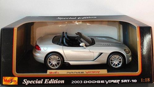 Maisto 1:18 - Voiture miniature - Dodge Viper SRT-10, Hobby en Vrije tijd, Modelauto's | 1:5 tot 1:12