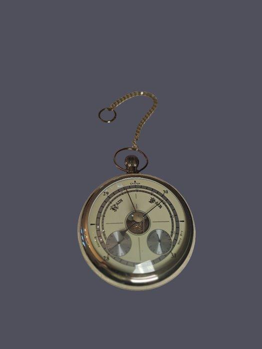Weerstation - Messing - Vintage weerstation, Antiek en Kunst, Curiosa en Brocante