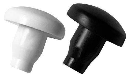 Set van 50 PVC-pluggen, buffers, bumpers (rond, 7,0 mm, zwa, Doe-het-zelf en Bouw, Gereedschap | Overige machines, Nieuw, Verzenden