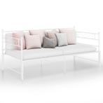 vidaXL Cadre de canapé-lit extensible blanc métal 90x200, Neuf, Verzenden