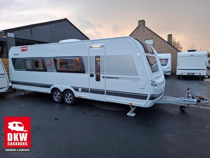 Dethleffs Beduin Scandinavia 695 BQT model 2020, Caravanes & Camping, Caravanes, Airco, Douche, Enlèvement