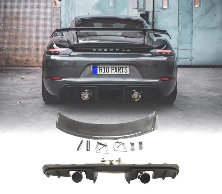 KIT CARROSSERIE PORSCHE CAYMAN 718 17-23 LOOK GT4 CARBONE, Auto-onderdelen, Carrosserie, Verzenden