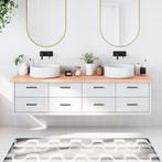 vidaXL Wastafelblad 200x60x(2-4) cm behandeld massief hout, Huis en Inrichting, Keuken | Keukenelementen, Verzenden, Nieuw