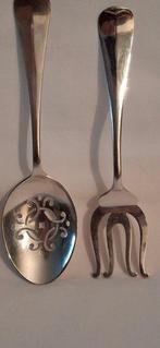 Cuillère (2) - Antique Haagse Louange Argentée Plaqué, Antiek en Kunst
