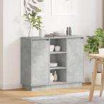 vidaXL Dressoir met plank Beton Grijs 90 x 32 x 75 cm, Verzenden, Nieuw