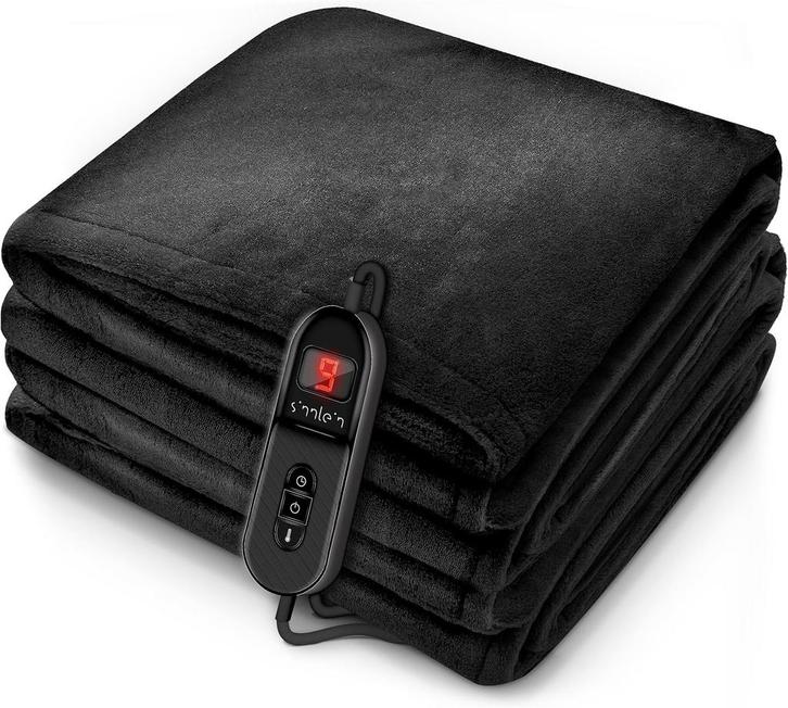 Sinnlein® Elektrische deken - Warmtedeken - 200x180cm - Zwar, Huis en Inrichting, Woonaccessoires | Plaids en Woondekens, Nieuw