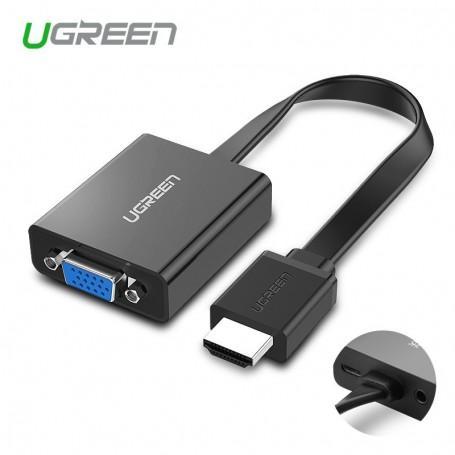 HDMI to VGA+3.5MM Audio+Mirco USB converter Zwart, Computers en Software, Accu's en Batterijen, Nieuw, Verzenden