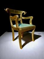 Indian Rams Head Wedding Chair - Stoel - Hout, Messing