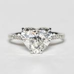 Zonder minimumprijs - Statement ring - 18 karaat Witgoud -