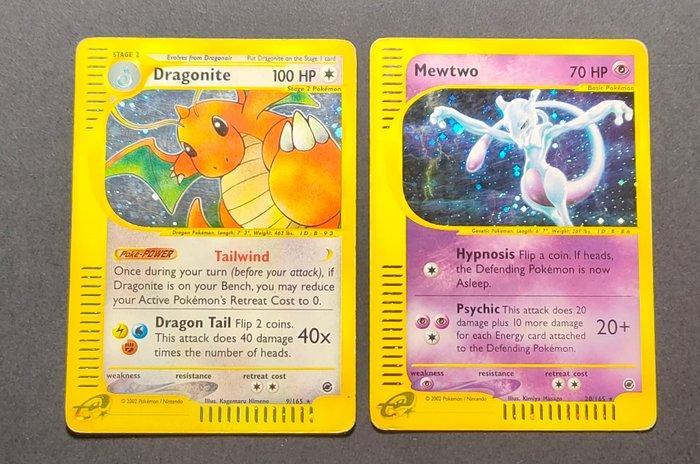 Pokémon - 2 Card - Mewtwo, Dragonite Holo - WOTC -, Hobby en Vrije tijd, Verzamelkaartspellen | Pokémon