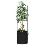 vidaXL Tomatenkooien met plantenzak 4 st 116 cm staal en, Tuin en Terras, Bloembakken en Plantenbakken, Verzenden, Nieuw