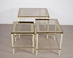 Set bijzettafels (3) - Messing, Metaal, Glas, Antiek en Kunst