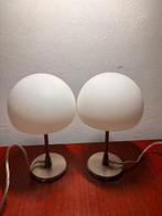 Tafellamp (2) - Kristal, Metaal, Glas, Nieuw