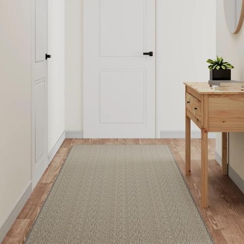 vidaXL Tapijtloper 80x250 cm sisal-look zilverkleurig, Maison & Meubles, Ameublement | Tapis & Moquettes, Envoi