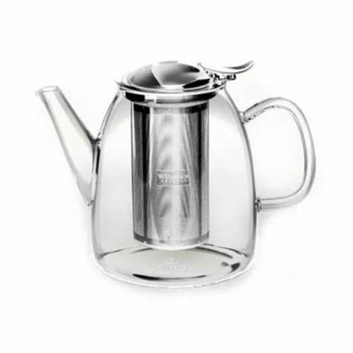Theepot Borosilicaatglas met RVS filter - 1450 ml, Sport en Fitness, Gezondheidsproducten en Wellness, Ophalen of Verzenden
