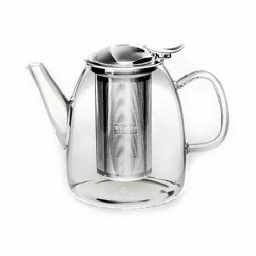 Theepot Borosilicaatglas met RVS filter - 1450 ml, Sports & Fitness, Produits de santé, Wellness & Bien-être, Enlèvement ou Envoi