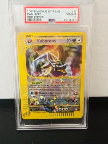 Pokémon - 1 Graded card - boxtopper crystal kabutops - EX -, Hobby en Vrije tijd, Verzamelkaartspellen | Pokémon, Nieuw