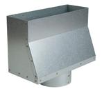Rechte roosterschoen 305 x 102mm met aansluiting Ø 125mm, Doe-het-zelf en Bouw, Verzenden, Nieuw