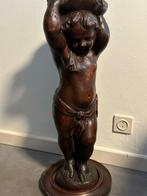 sculptuur, Italiaanse Putto laat 17e eeuw - 73 cm - Hout -, Antiek en Kunst