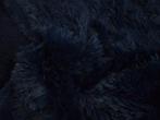 10 meter langharig bont - navy - Pluche stoffen, Overige kleuren, Verzenden, 120 cm of meer, Polyester