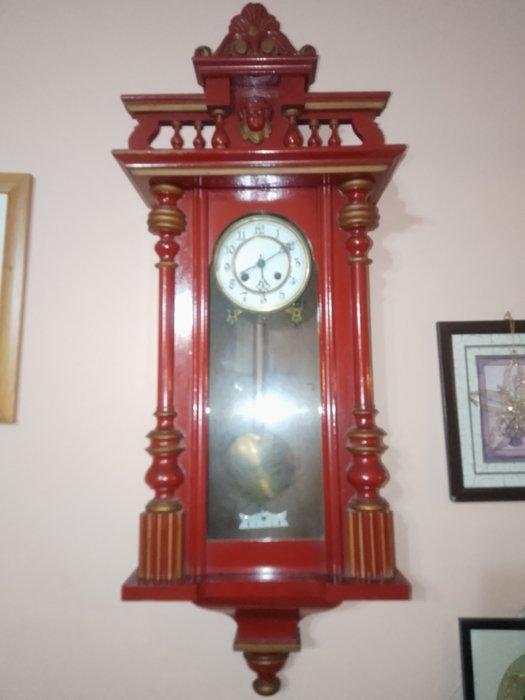 Regulateur wandklok - - Verguld messing - 1900-1910, Antiek en Kunst, Antiek | Klokken