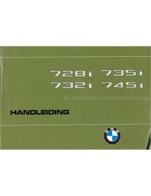 1980 BMW 7 SERIE INSTRUCTIEBOEKJE NEDERLANDS, Autos : Divers, Modes d'emploi & Notices d'utilisation