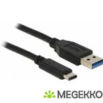 DeLOCK 83870 USB klabel USB3.1-C/USB3.1-A 1m USB A USB C  Zw