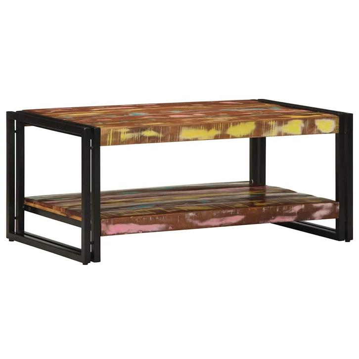 vidaXL Salontafel 90x50x38 cm massief gerecycled hout, Huis en Inrichting, Tafels | Salontafels, Nieuw, Verzenden