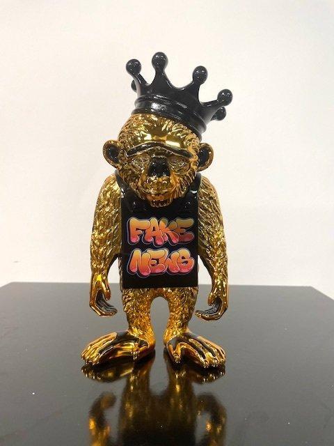 Van Apple - Graffiti Monkey - Fake News, Antiek en Kunst, Kunst | Schilderijen | Modern