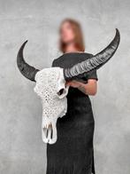 NO RESERVE PRICE - C - Large White Hand-Carved Water Buffalo
