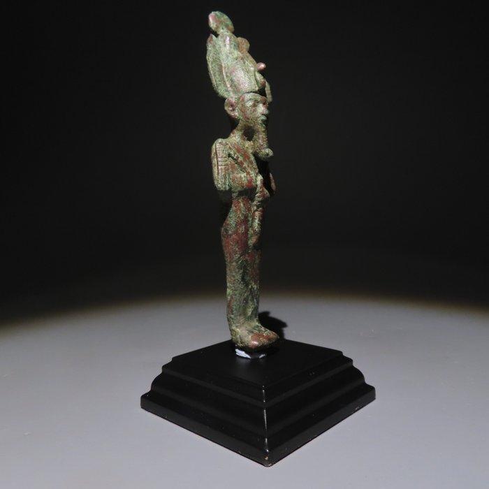 Oud-Egyptisch Brons Osiris God. Laatste Periode, 664-332, Verzamelen, Mineralen en Fossielen