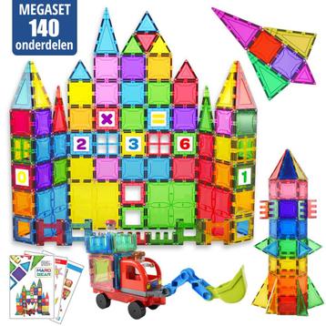 Mega set magnetisch speelgoed – 140 onderdelen