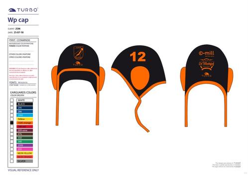 special made C.Mill Zon Turbo Waterpolocap Classic, Sports nautiques & Bateaux, Water polo, Envoi