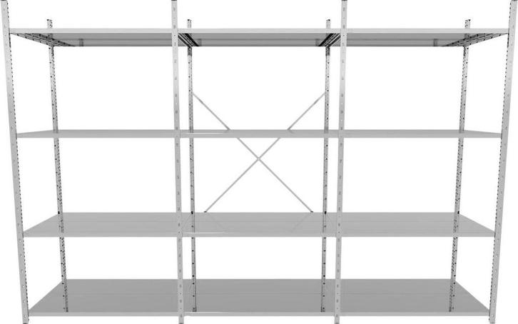 Voordeelrij G3 legbordstelling B1000 x D500 mm Breedte, Zakelijke goederen, Kantoor en Winkelinrichting | Magazijn, Stelling en Opslag