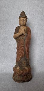 ( 58 CM ) Boeddha standbeeld (Zonder Minimumprijs) - Hout -