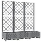 Grote Plantenbak met Latwerk | OP = OP | 51% Korting!, Tuin en Terras, Bloembakken en Plantenbakken, Kunststof, 100 cm of meer