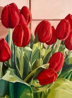 Cansu Rossi - Red tulips, Antiek en Kunst