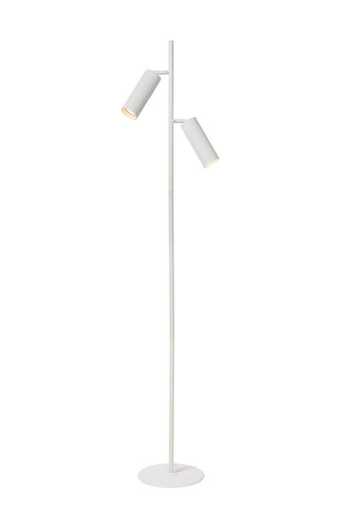 Lucide CLUBS - Vloerlamp - 2xGU10 - Wit, Huis en Inrichting, Lampen | Vloerlampen, Nieuw, Verzenden