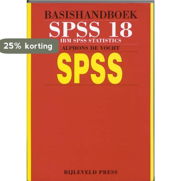Basishandboek SPSS 18 / IBM SPSS Statistics 18 / Bijleveld, Boeken, Informatica en Computer, Gelezen, Verzenden