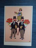Hergé - Ensemble de 2 anciennes cartes de vœux festives -, Nieuw
